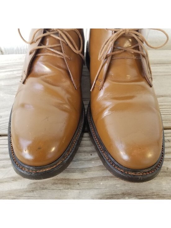 VTG Bostonian Classics Mens Calfskin Leather Silhouette Chukka Boot 11 26222 USA